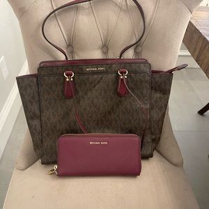 Michael Kors Purse and Wallet combo